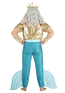 Fun Costumes Disney Plus Size Little Mermaid King Triton Costume For Men -Disney Costumes Sales plus size king triton costume alt 6