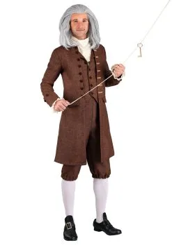 Fun Costumes Men's Plus Size Colonial Benjamin Franklin Costume