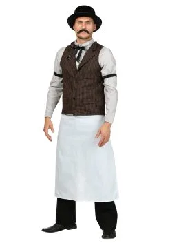 Fun Costumes Plus Size Men's Old West Bartender Costume