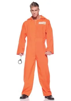 Underwraps Plus Size Prison Jumpsuit Costume