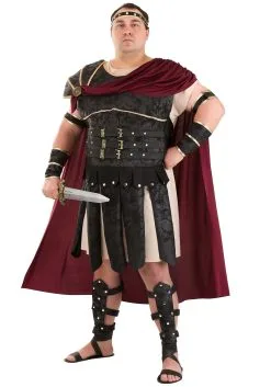 California Costume Collection Plus Size Roman Gladiator Men's Costume