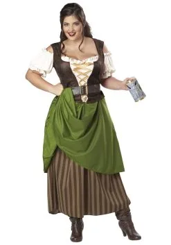 California Costume Collection Plus Size Tavern Maiden Costume
