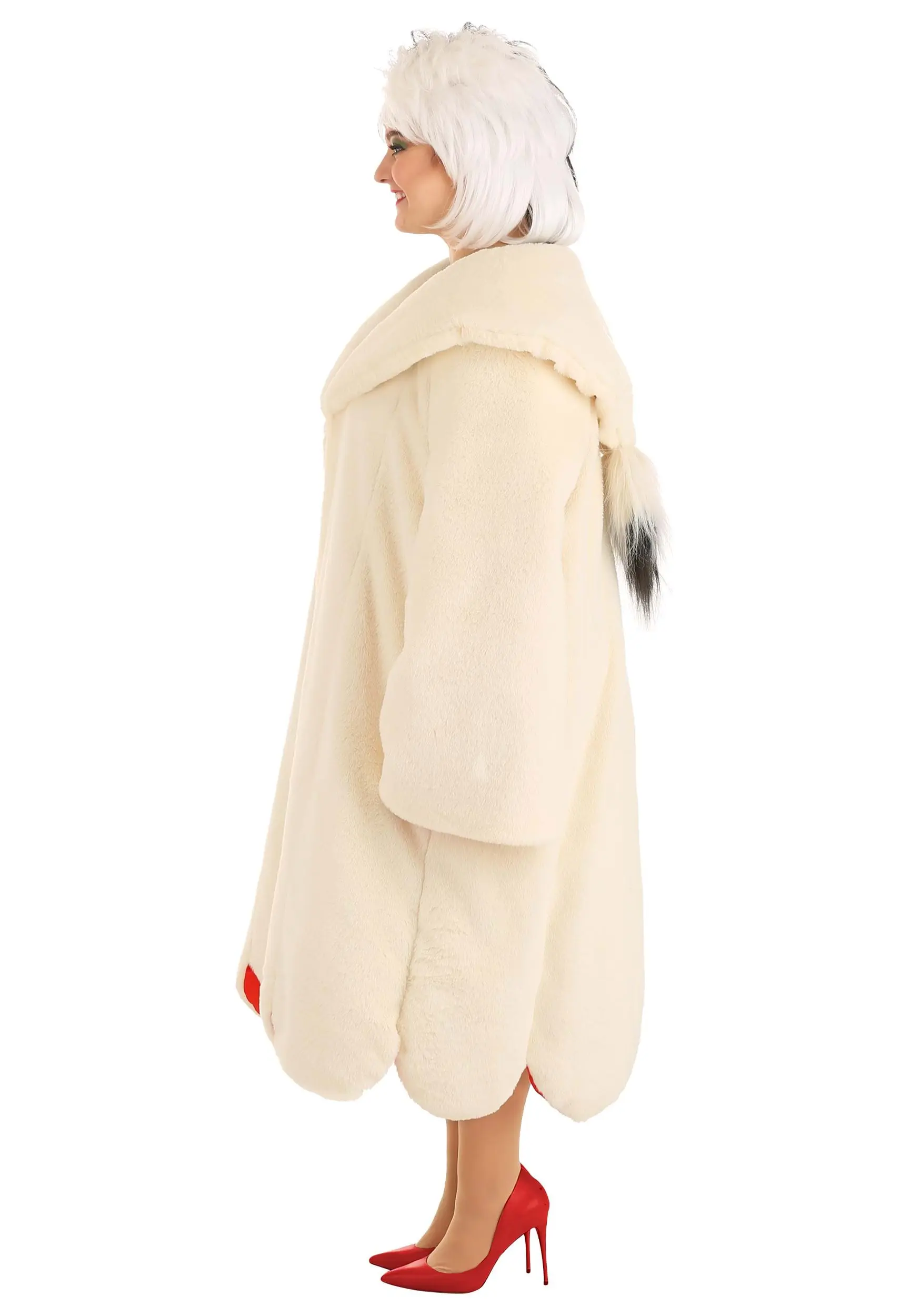 Fun Costumes Cruella De Vil Coat Costume For Plus Size Women From Disney's 101 Dalmatians 9 Fun Costumes Cruella De Vil Coat Costume For Plus Size Women From Disney's 101 Dalmatians - Image 7