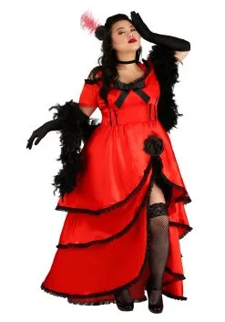Shangai Jianwuyi Industrial & Commercial Ltd. Women's Plus Size Sassy Showgirl Costume