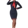 Shangai Jianwuyi Industrial & Commercial Ltd. Women's Plus Size Workin' The Skies Flight Attendant Costume -Disney Costumes Sales plus size workin the skies flight attendant costume
