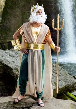 Fun Costumes Men's Poseidon Plus Size Costume