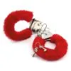 Funny Fashions Furry Red Handcuffs 1 Funny Fashions Furry Red Handcuffs -Disney Costumes Sales red furry handcuffs