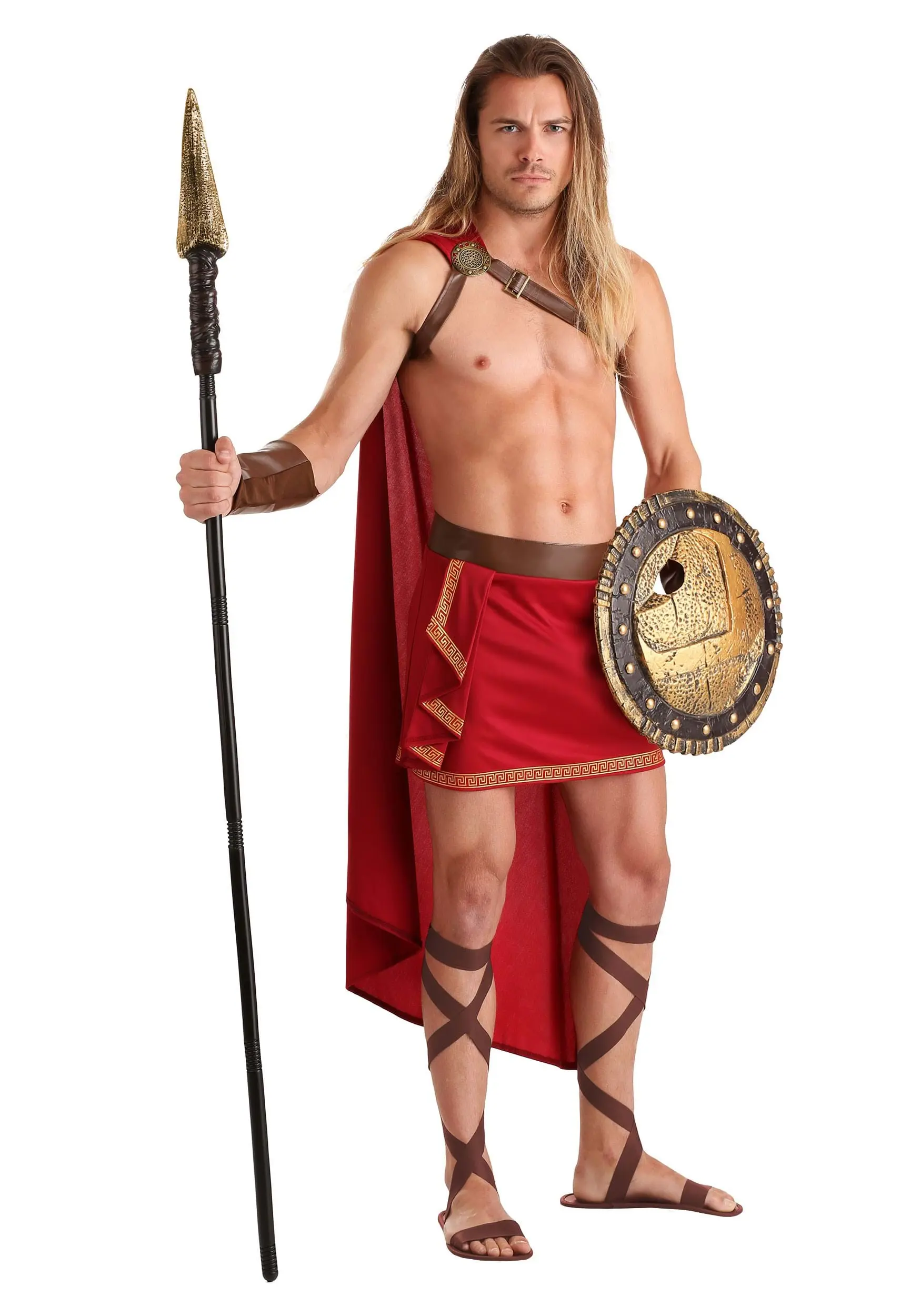 Fun Costumes Rugged Spartan Men's Costume 3 Fun Costumes Rugged Spartan Men's Costume