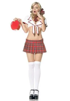 LEG AVENUE Sexy School Girl Costume For Women