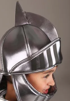Elope Silver Knight Soft Costume Helmet Accessory -Disney Costumes Sales silver knight plush helmet alt 2