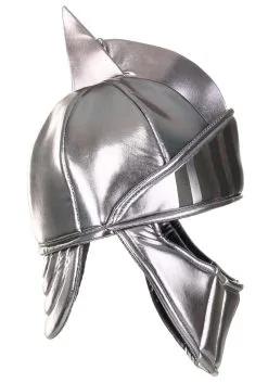Elope Silver Knight Soft Costume Helmet Accessory -Disney Costumes Sales silver knight plush helmet alt 6