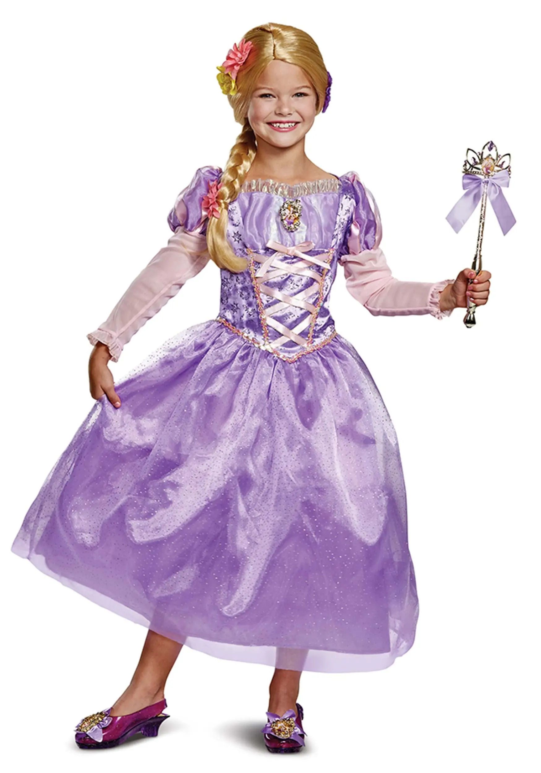 Disguise Tangled Rapunzel Deluxe Costume For Kids 3 Disguise Tangled Rapunzel Deluxe Costume For Kids