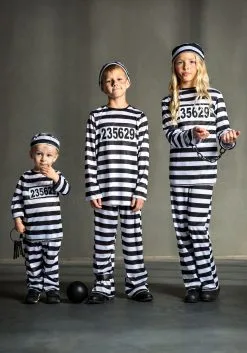 Fun Costumes Toddler Prisoner Costume -Disney Costumes Sales toddler prisoner costume alt1