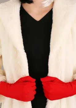 Fun Costumes Cruella De Vil Coat Costume For Teens From Disney's 101 Dalmatians -Disney Costumes Sales tween cruella de vil costume alt 12