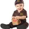 California Costume Collection UPS Delivery Uniform Baby Costume