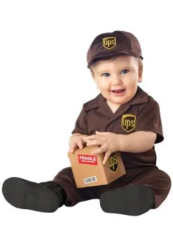 California Costume Collection UPS Delivery Uniform Baby Costume