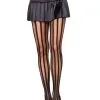 LEG AVENUE Vertical Striped Pantyhose For Women