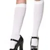 LEG AVENUE White Knee High Stockings 1 LEG AVENUE White Knee High Stockings -Disney Costumes Sales white knee high stockings