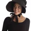 Forum Novelties, Inc Women's Black Pioneer Bonnet -Disney Costumes Sales womens black pioneer bonnet