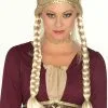Forum Novelties, Inc Blonde Renaissance Braided Wig For Women -Disney Costumes Sales womens blonde renaissance braided wig update main