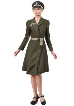 Fun Costumes Women's Pin Up Military Captain Costume