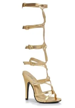 Ellie Women's Gold Goddess Heels