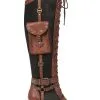 Ellie Lace Up Steampunk Heeled Boots For Women -Disney Costumes Sales womens lace up steampunk heel boot