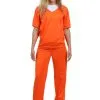Shangai Jianwuyi Industrial & Commercial Ltd. Women's Orange Prisoner Costume