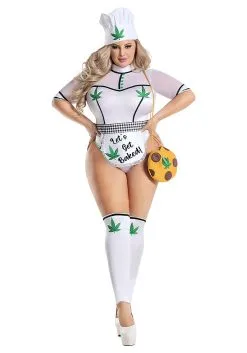 Party King Women's Plus Size Baked Chef Costume