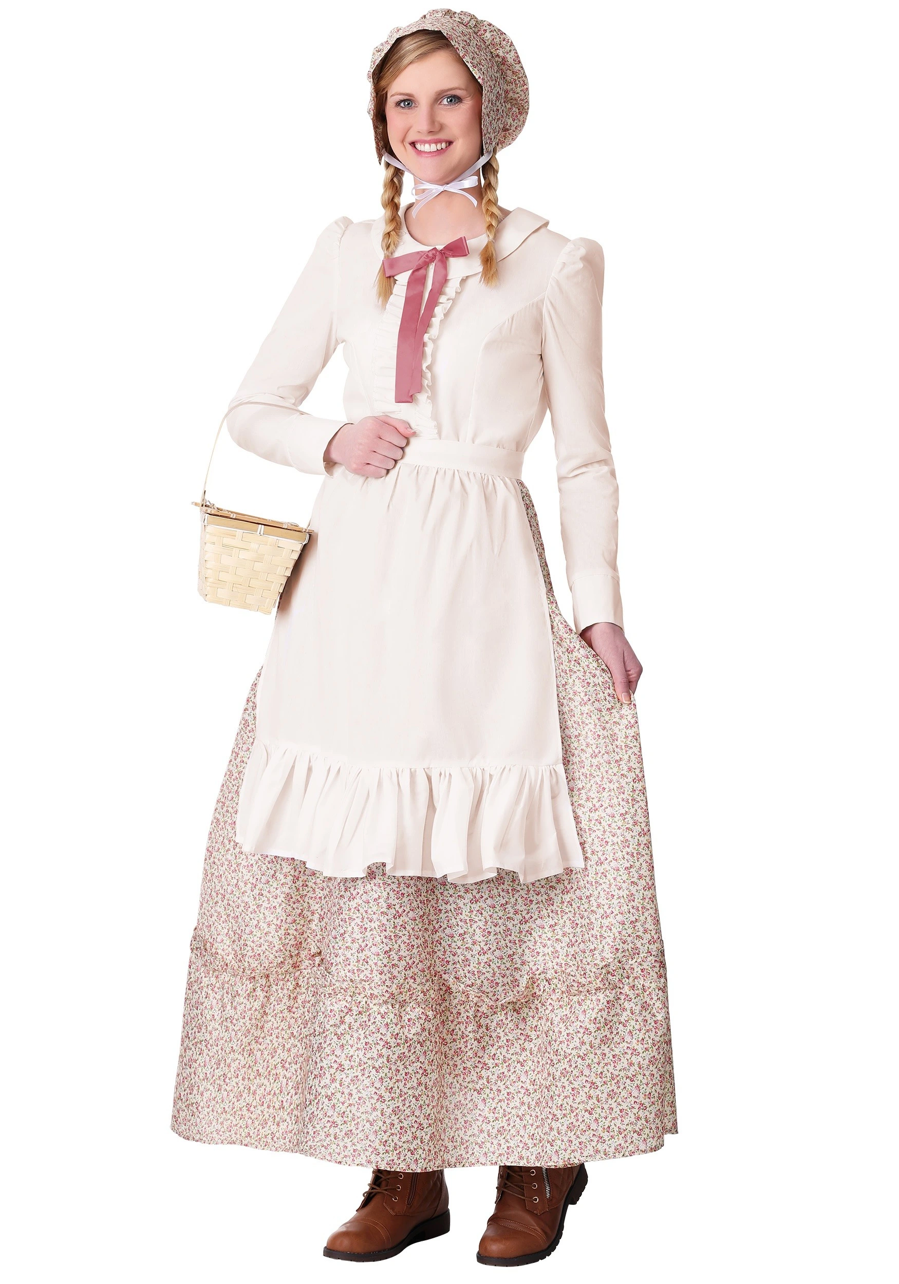 Fun Costumes Women's Plus Size Prairie Pioneer Costume 3 Fun Costumes Women's Plus Size Prairie Pioneer Costume