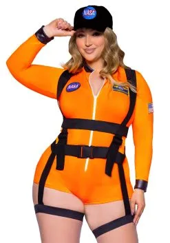 LEG AVENUE Women's Sexy Plus Size Space Command Costume