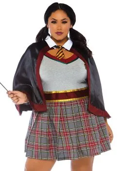 LEG AVENUE Plus Size Spell Casting School Girl Costume For Women
