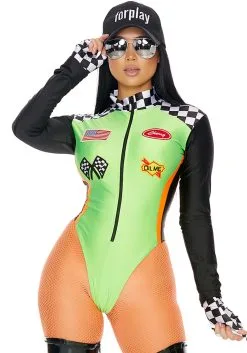 Forplay Sexy Green Racecar Driver Costume For Women