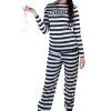 Fun Costumes Women's Striped Prisoner Costume -Disney Costumes Sales womens striped prisoner costume update2