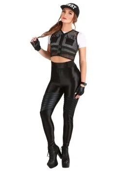 Fun Costumes SWAT Team Costume For Women -Disney Costumes Sales womens swat team costume alt 2