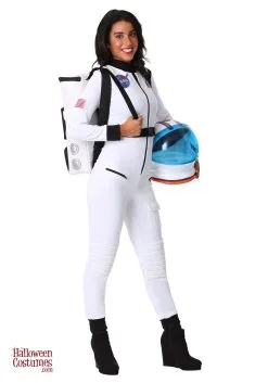 Fun Costumes Women's White Astronaut Costume -Disney Costumes Sales womens white astronaut costume alt 2